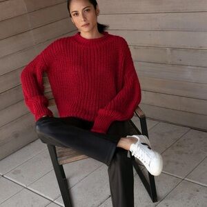 Marcella NYC - Red Audrey Oversized Sweater